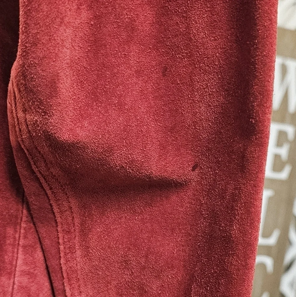 NEW YORK & COMPANY (STYLE.CN040071) GENUINE LEATHER SUEDE SINGLE BREASTE… - Picture 12 of 16